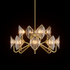 BLIN 800mm Luxury K9 Crystal Chandelier Modern Style Aged Brass E14 Base