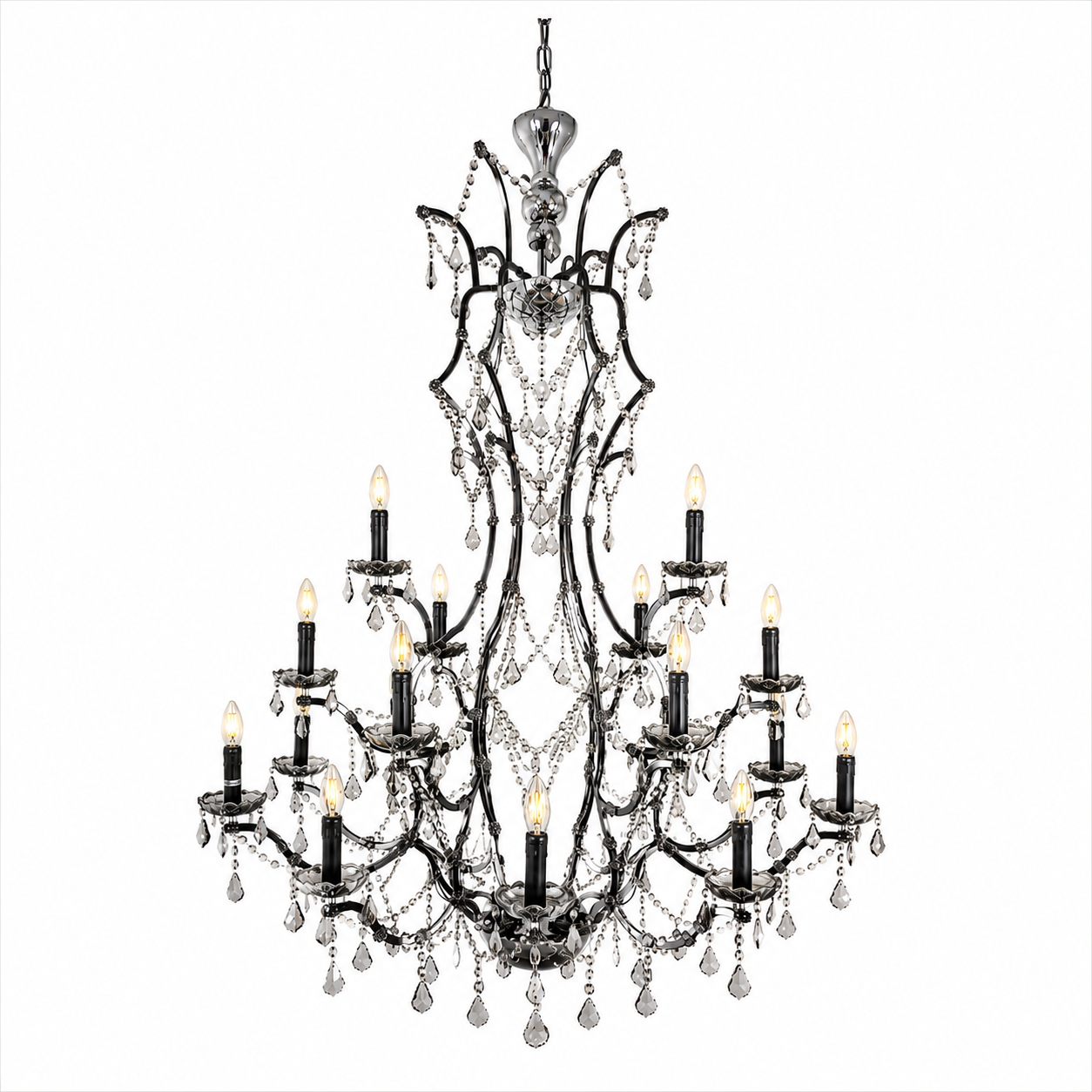 PARIS Contemporary Provincial Large K9 Crystal Chandelier Living Room Staircase Custom made - 7Pandas Australia