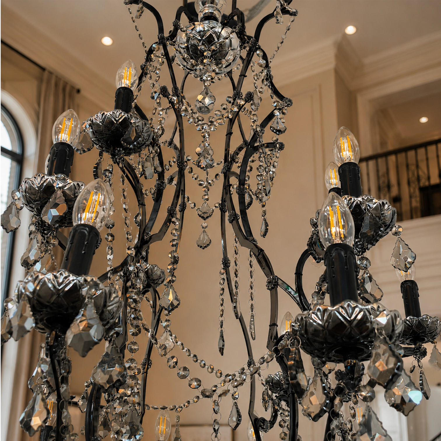 PARIS Contemporary Provincial Large K9 Crystal Chandelier Living Room Staircase Custom made - 7Pandas Australia