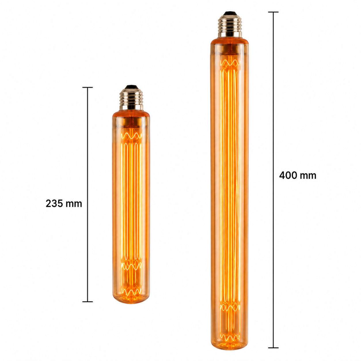 4PACK Tubular LED Filament Vintage Bulb 2.5W E27 Dimmable Industrial Cafe Shop - 7Pandas Australia