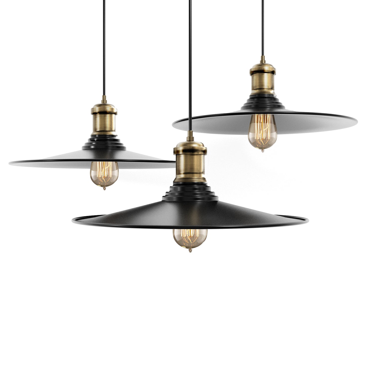 ELIN 3PACK Industrial Pendant Light Metal Cage Lamp Loft Retro E27 Cafe Restaurant - 7Pandas Australia