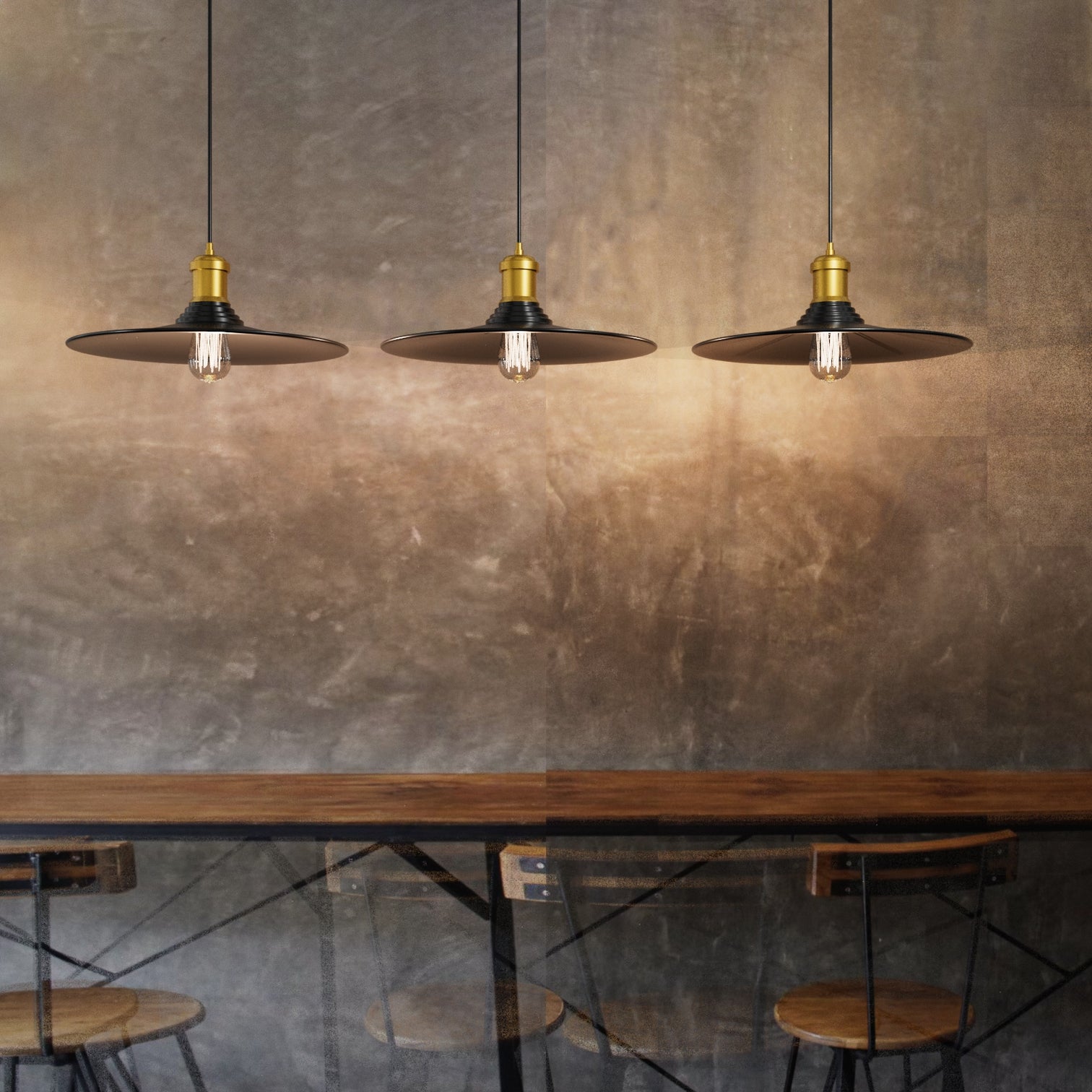 ELIN 3PACK Industrial Pendant Light Metal Cage Lamp Loft Retro E27 Cafe Restaurant - 7Pandas Australia