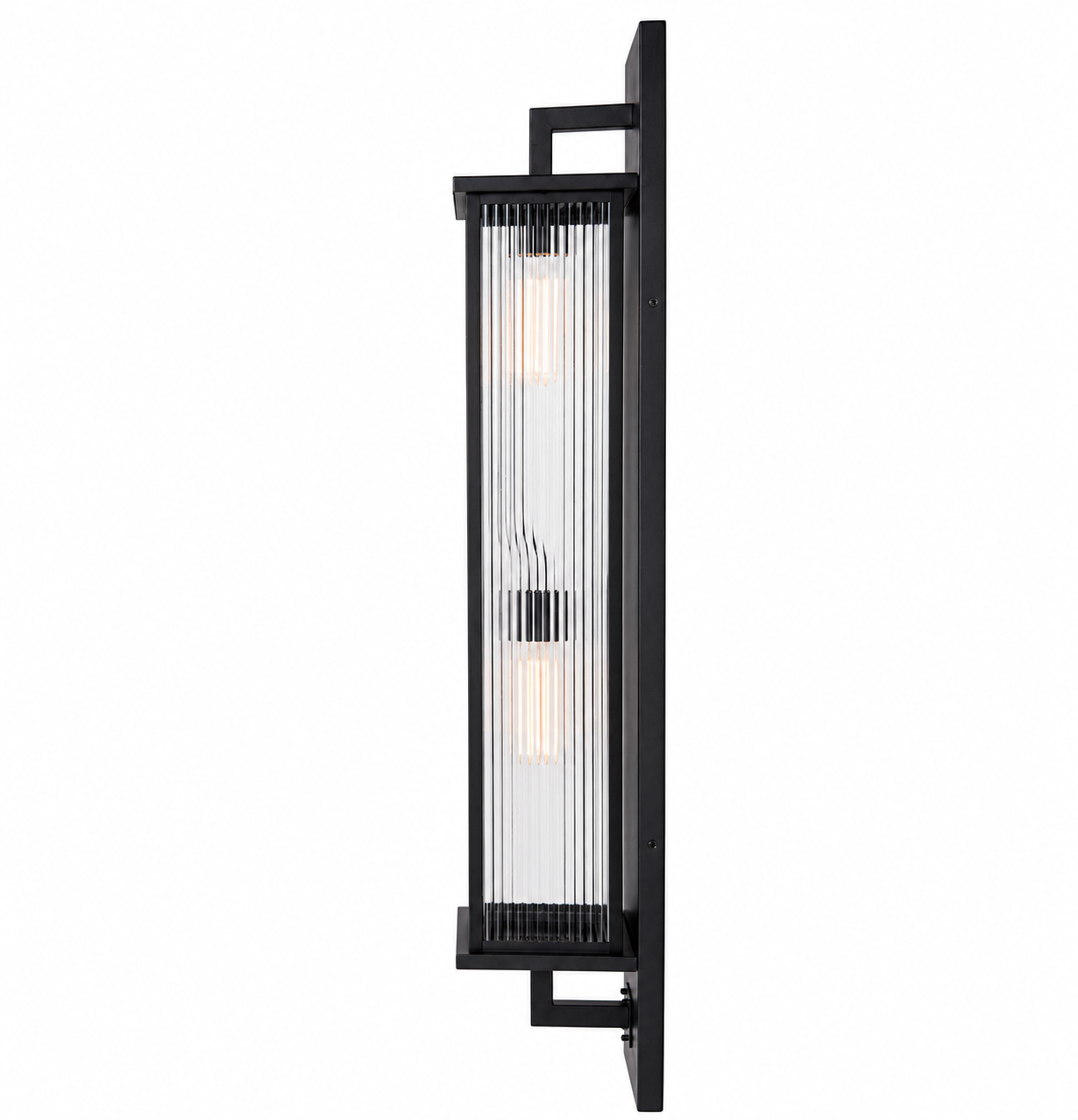 ECOSA Large Luxury Exterior Wall Light Weather Proof Matt Black with LED Light IP44 - 7Pandas Australia