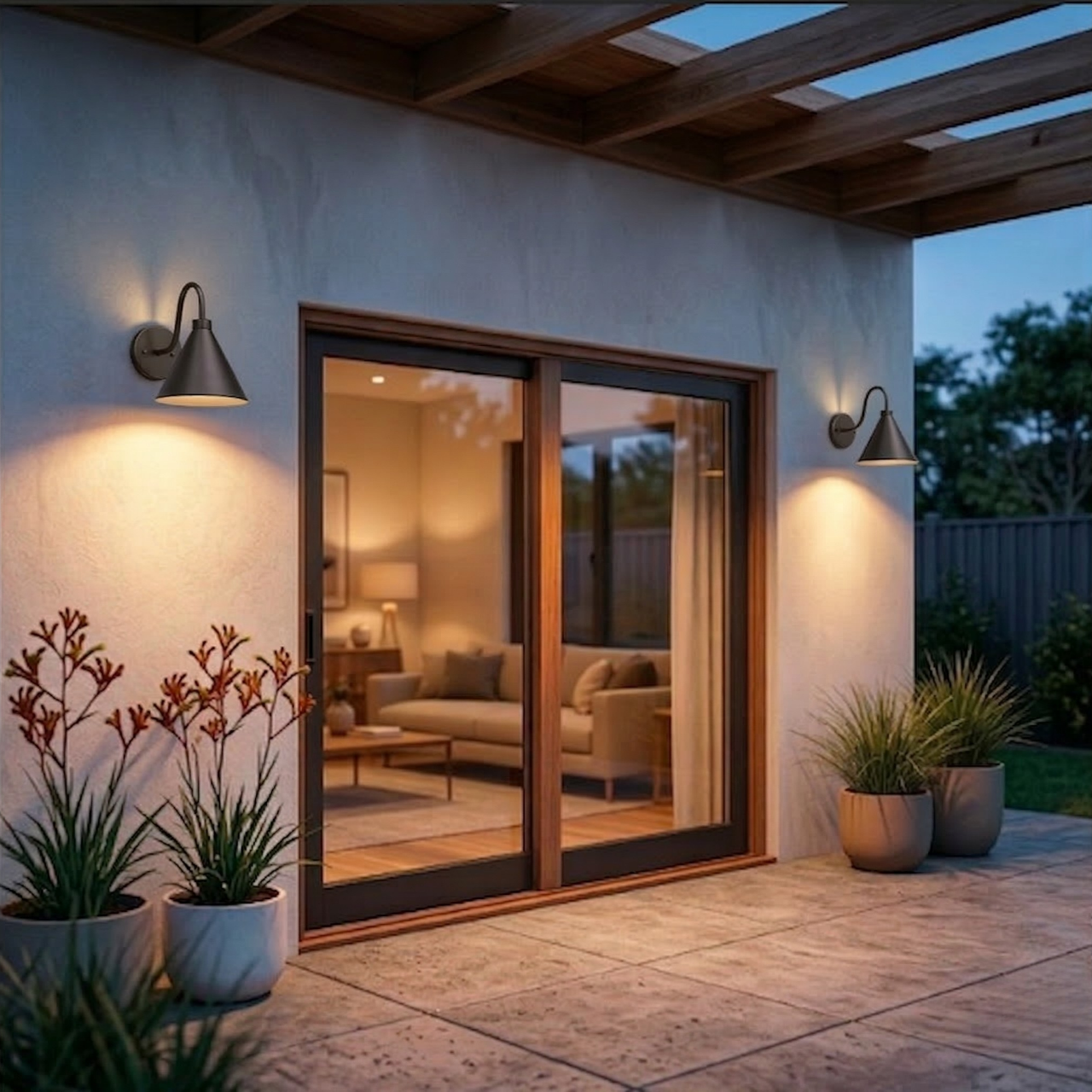 FRANCIS Exterior Wall Light with LED Bulb IP44 Weatherproof Fixture - 7Pandas Australia