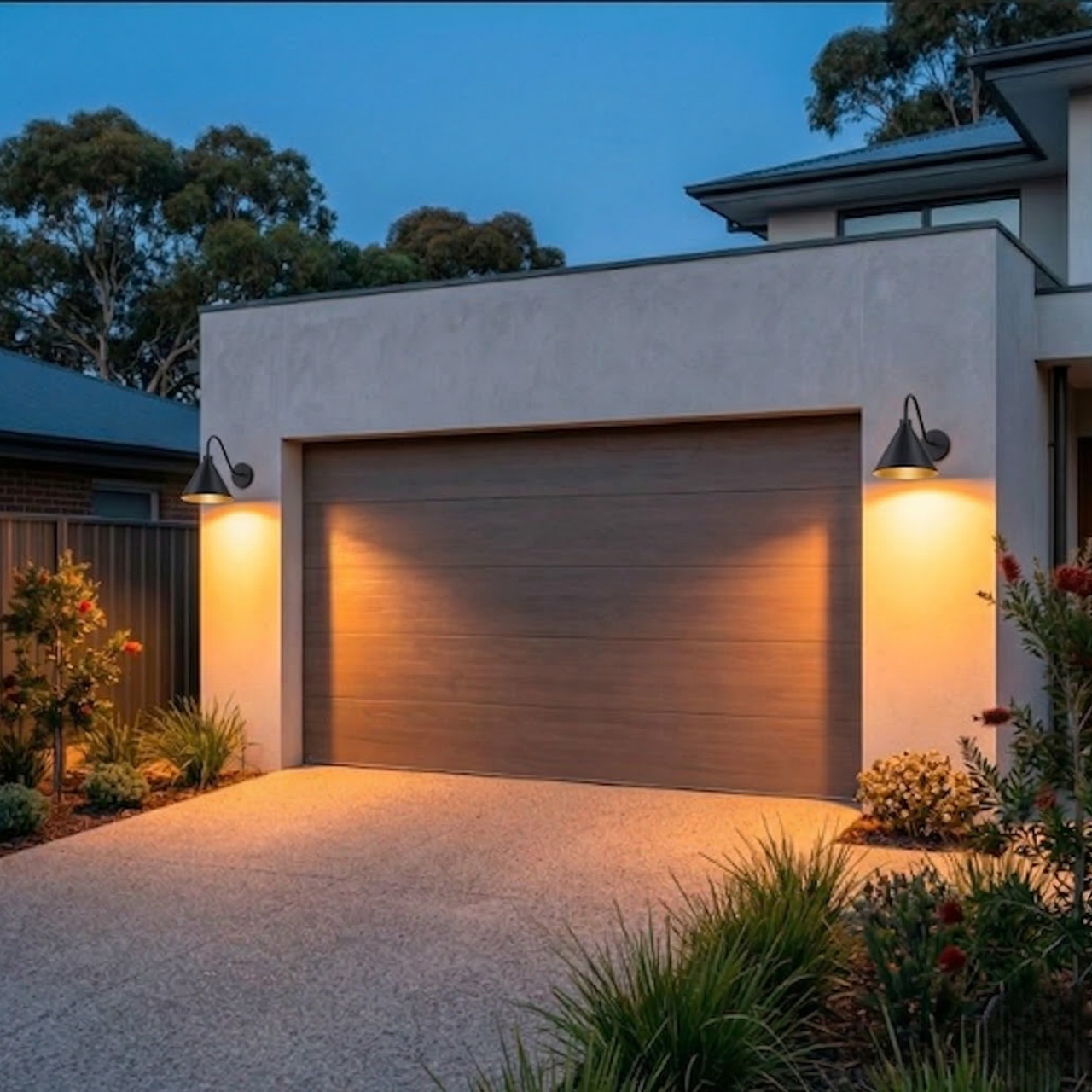 FRANCIS Exterior Wall Light with LED Bulb IP44 Weatherproof Fixture - 7Pandas Australia