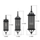 GRANDE Outdoor Exterior Lighting Fixture Matt Black IP44 Weather Proof Lantern - 7Pandas Australia