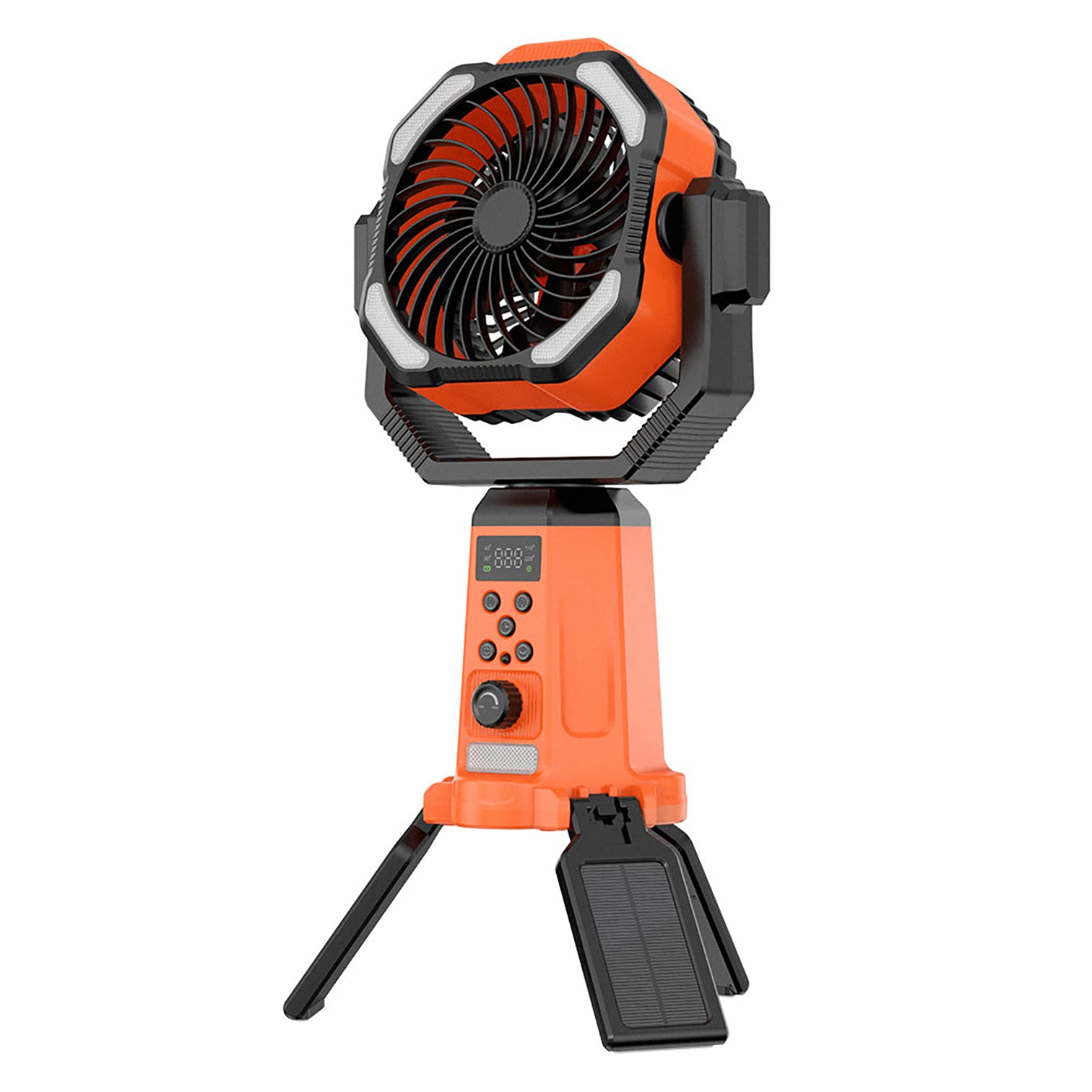 Outdoor Solar Portable Rechargeable double blade Camping Fan 20000mAh Remote Control - 7Pandas Australia