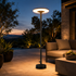 MIRO Commercial Solar UFO Post Top Light 2.2M - 20W Monocrystalline Solar Panel, 16Ah LiFePO4 Battery, 324LED Dual-Color CCT, IP54 Waterproof Dusk-to-Dawn PIR Motion Sensor Garden Pathway Lighting
