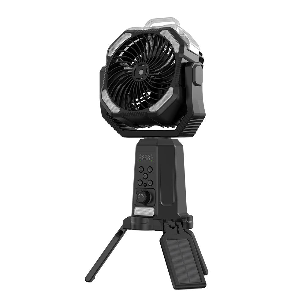 Outdoor Solar Portable Rechargeable double blade Camping Fan 20000mAh Remote Control - 7Pandas Australia