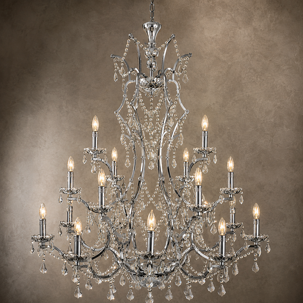 PARIS Contemporary Provincial Large K9 Crystal Chandelier Living Room Staircase Custom made - 7Pandas Australia