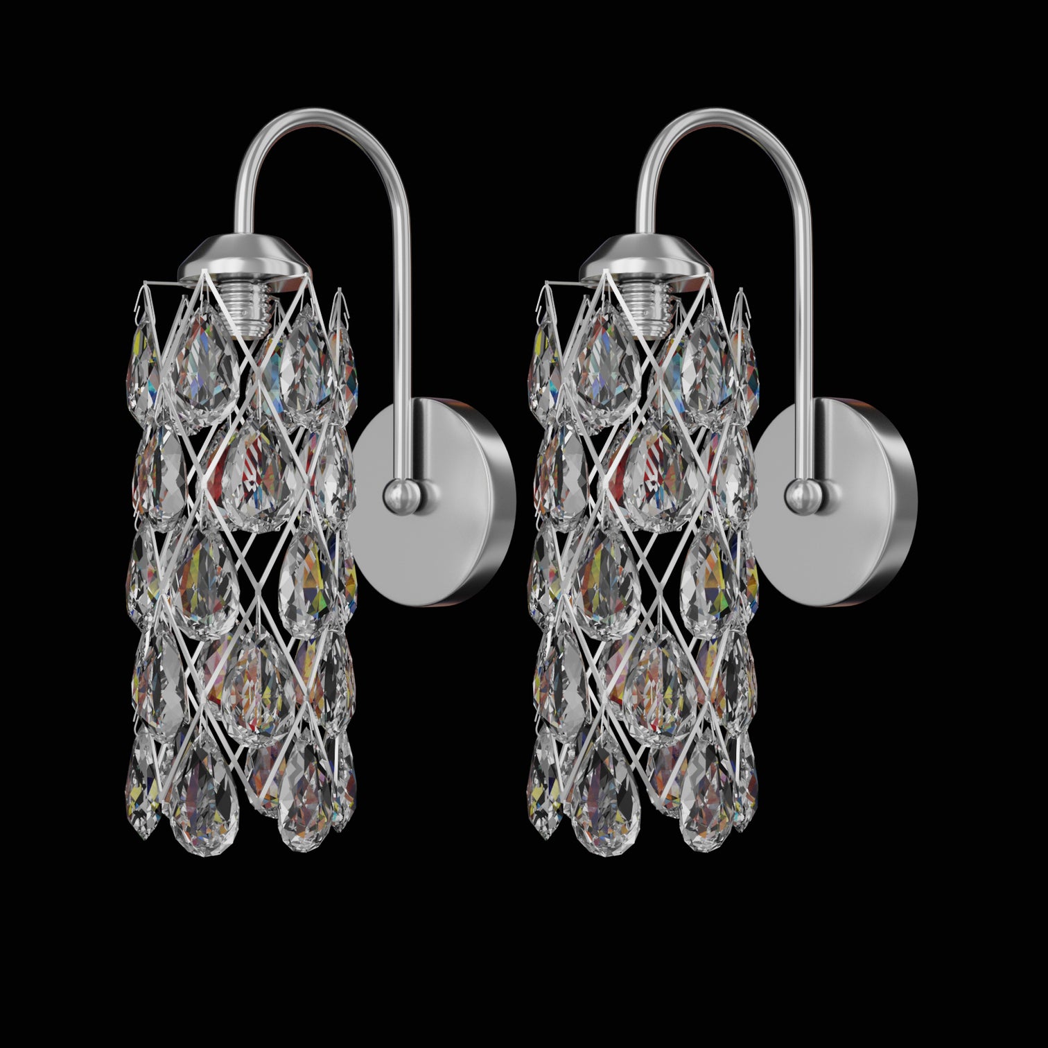 MUNI Comtemporary Crystal Interial Wall Light fixtures Bathroom Vanity Light G9 - 7Pandas Australia