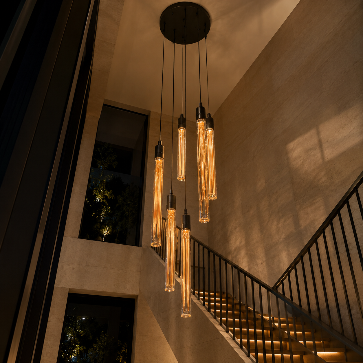 CHIARA Modern LED Chandelier Pendant Light Dimmable Dinning Room Staircase - 7Pandas Australia
