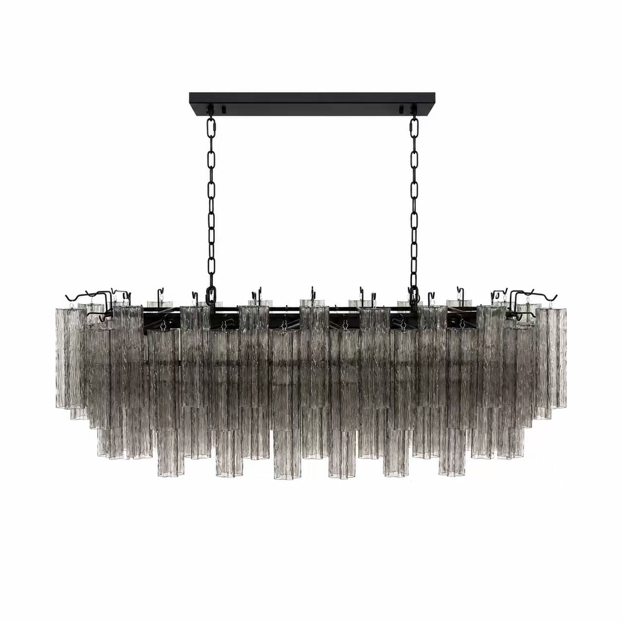 ANETTA Rectangular Hand Craft Glass Pendant Light Chandeliers Kitchen Dinning Table Dimmable - 7Pandas Australia