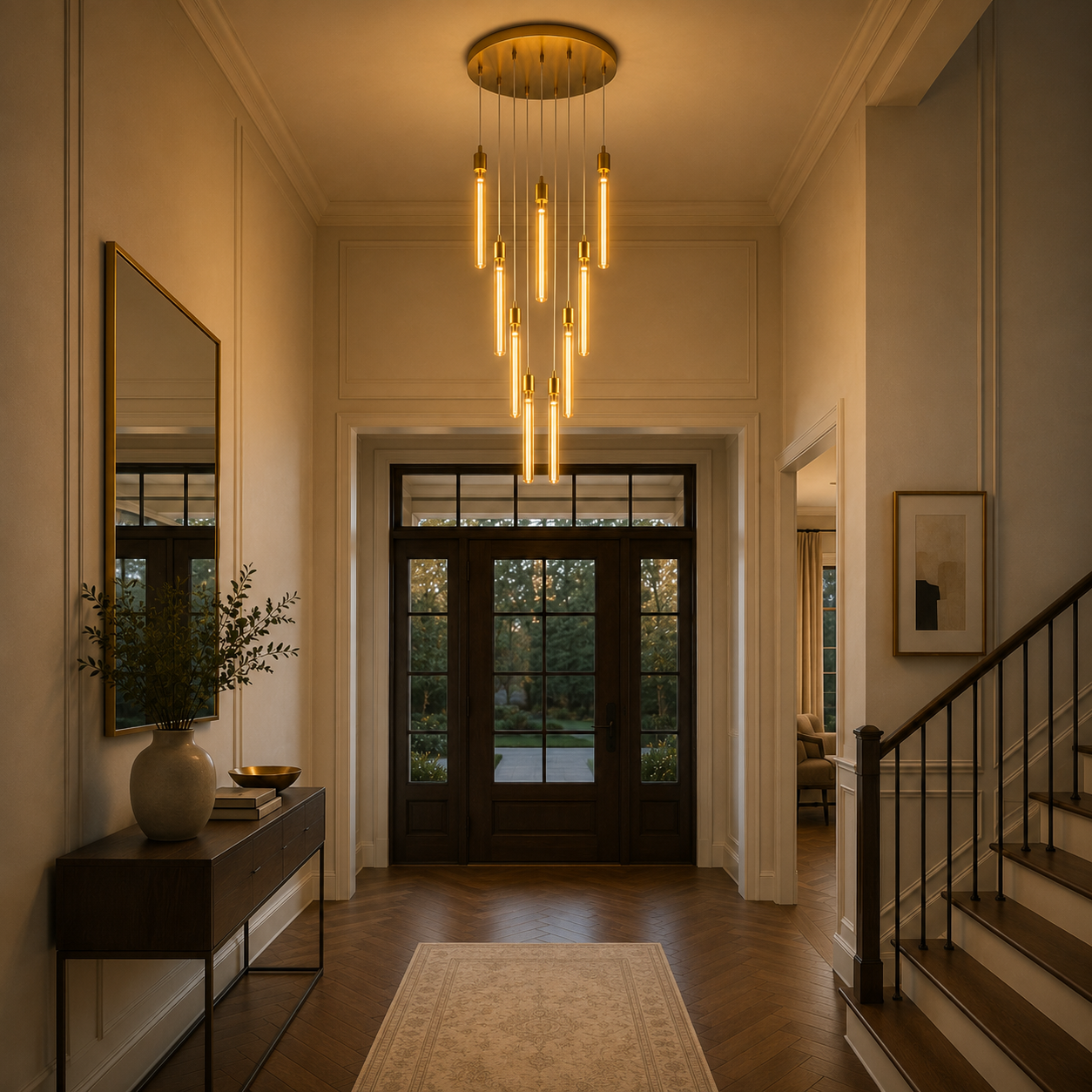 CHIARA Modern LED Chandelier Pendant Light Dimmable Dinning Room Staircase - 7Pandas Australia