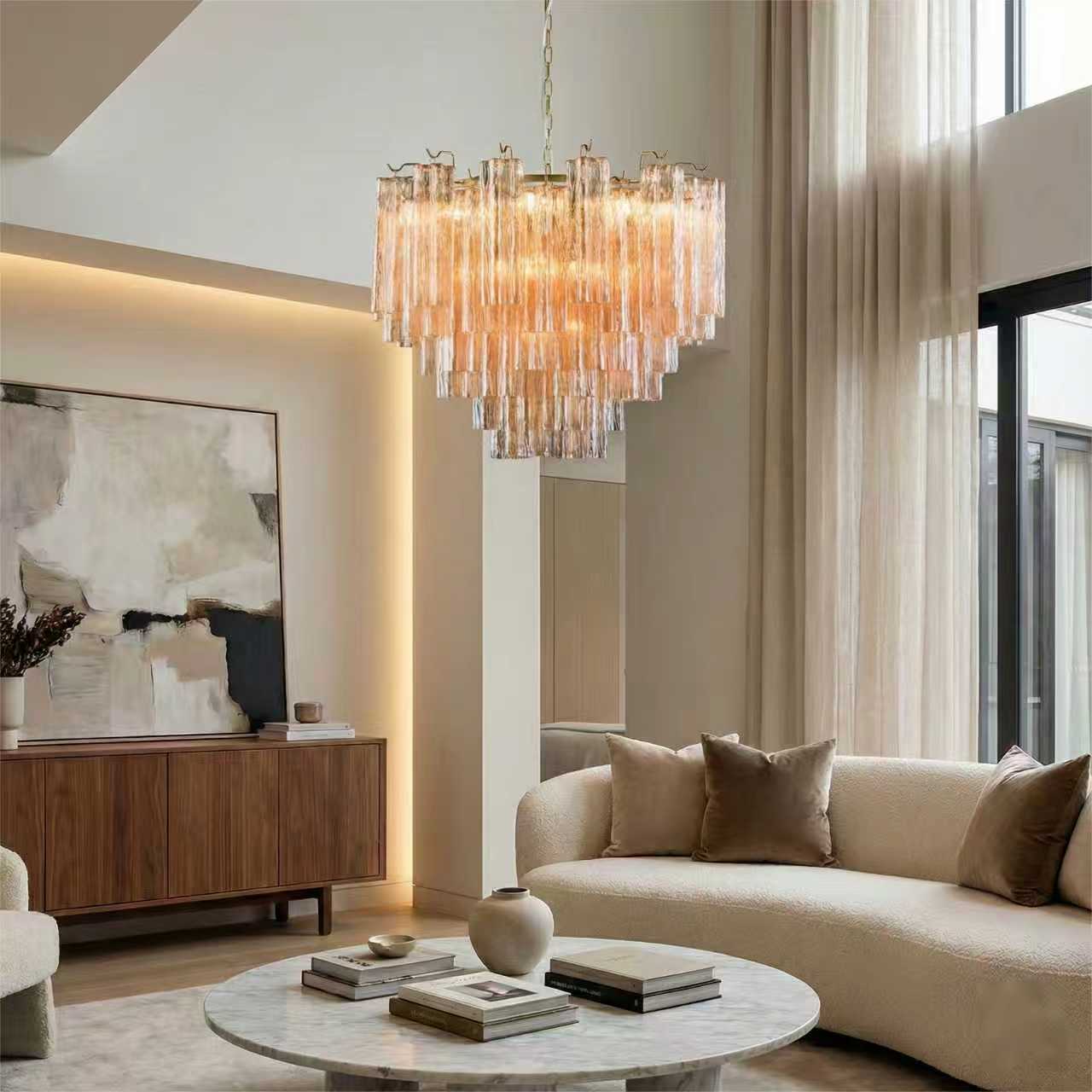 ANETTA Crystal Hand Craft Glass Chandelier Light fixture for Bedroom Dinning Table E14 - 7Pandas Australia