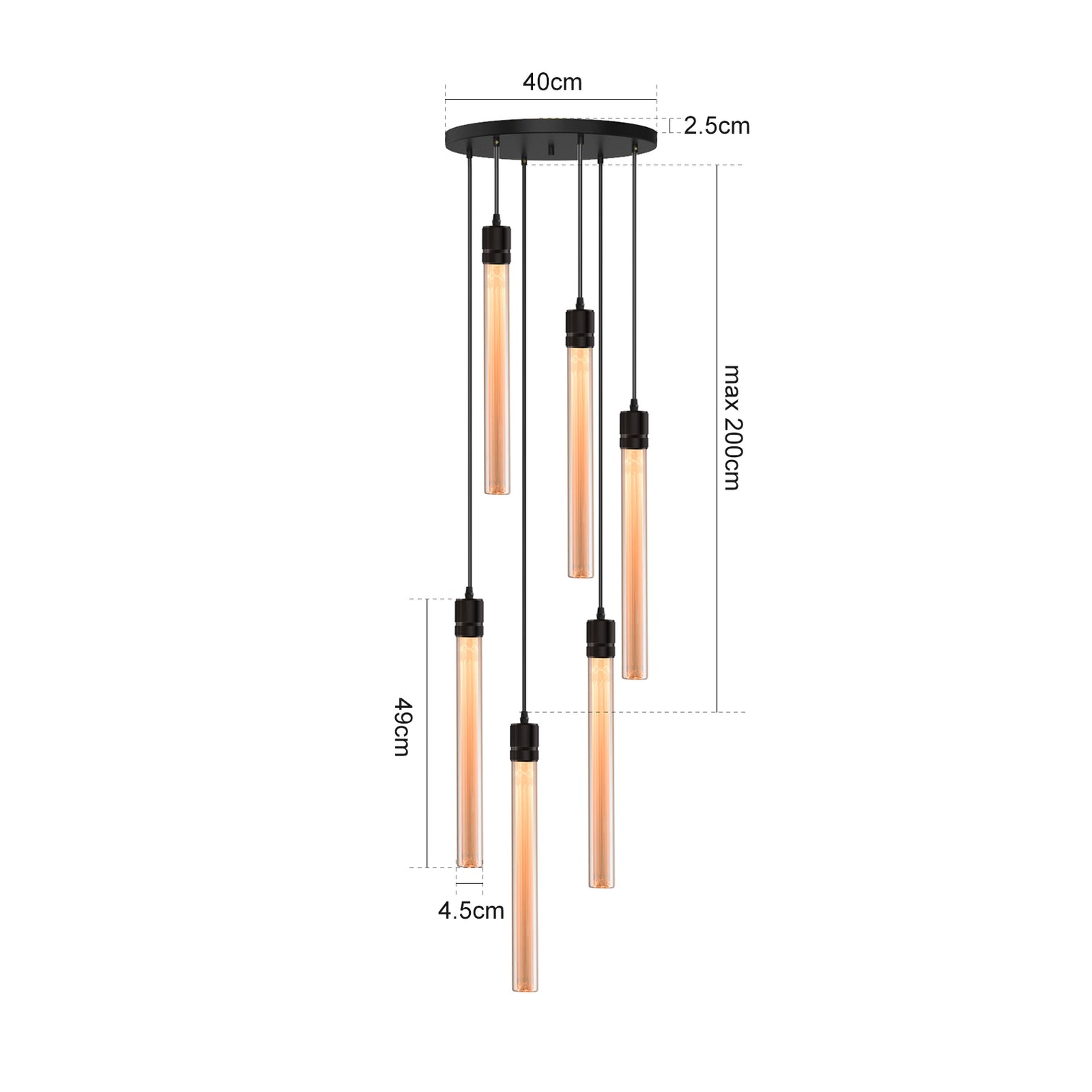 CHIARA Modern LED Chandelier Pendant Light Dimmable Dinning Room Staircase