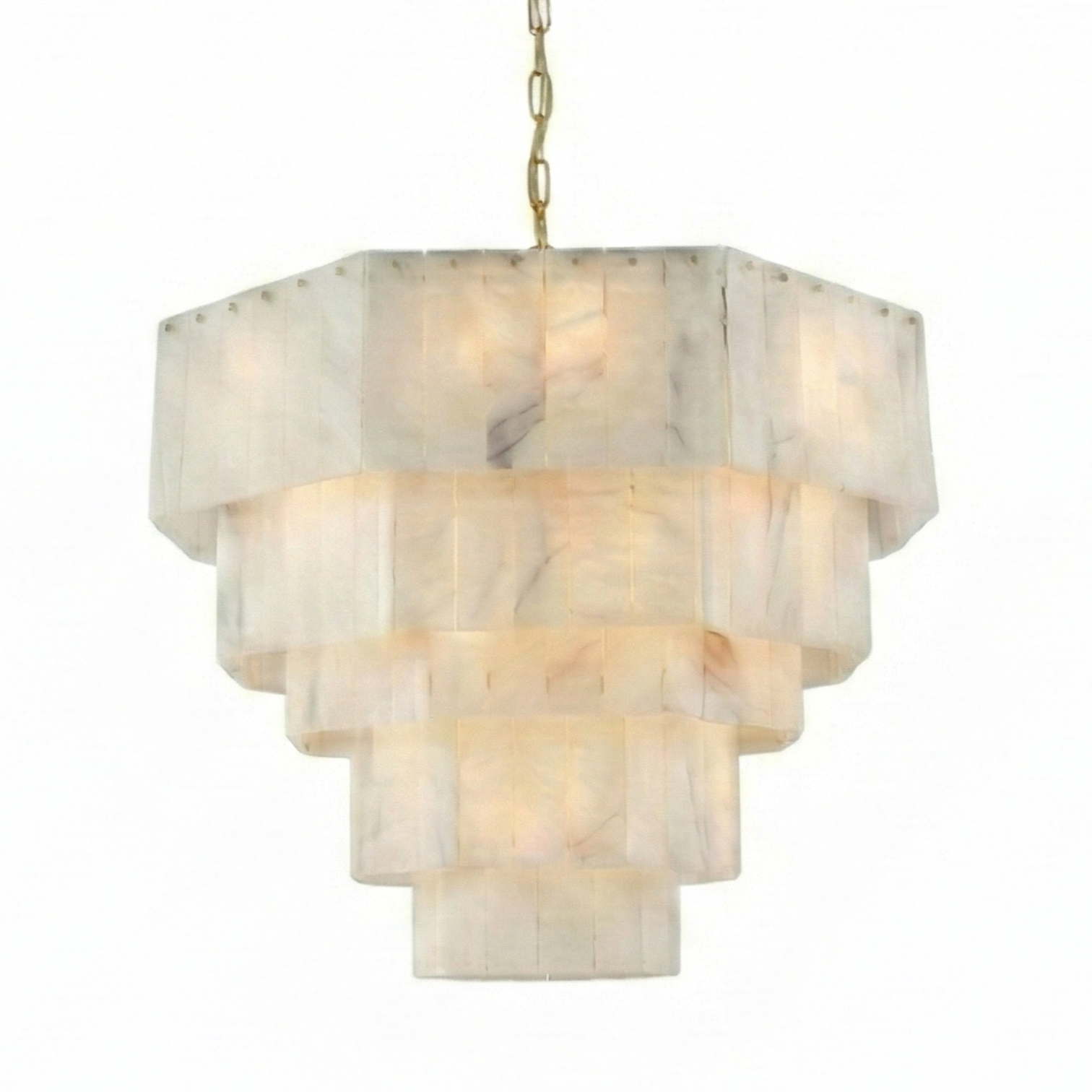 ASHLY LED Dimmable Alabaster Modern Luxury Style Chandeliers Living Room - 7Pandas Australia