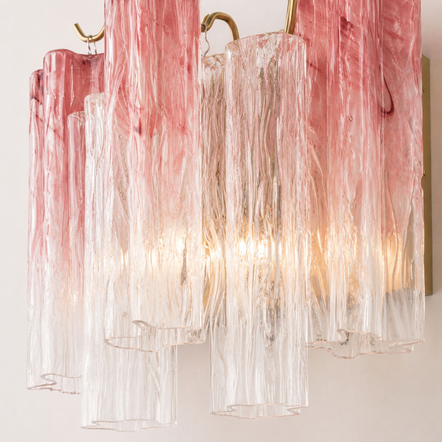 ANETTA LED Indoor Handcraft Glass Wall Light with Sculptural Glass Shades - 7Pandas Australia