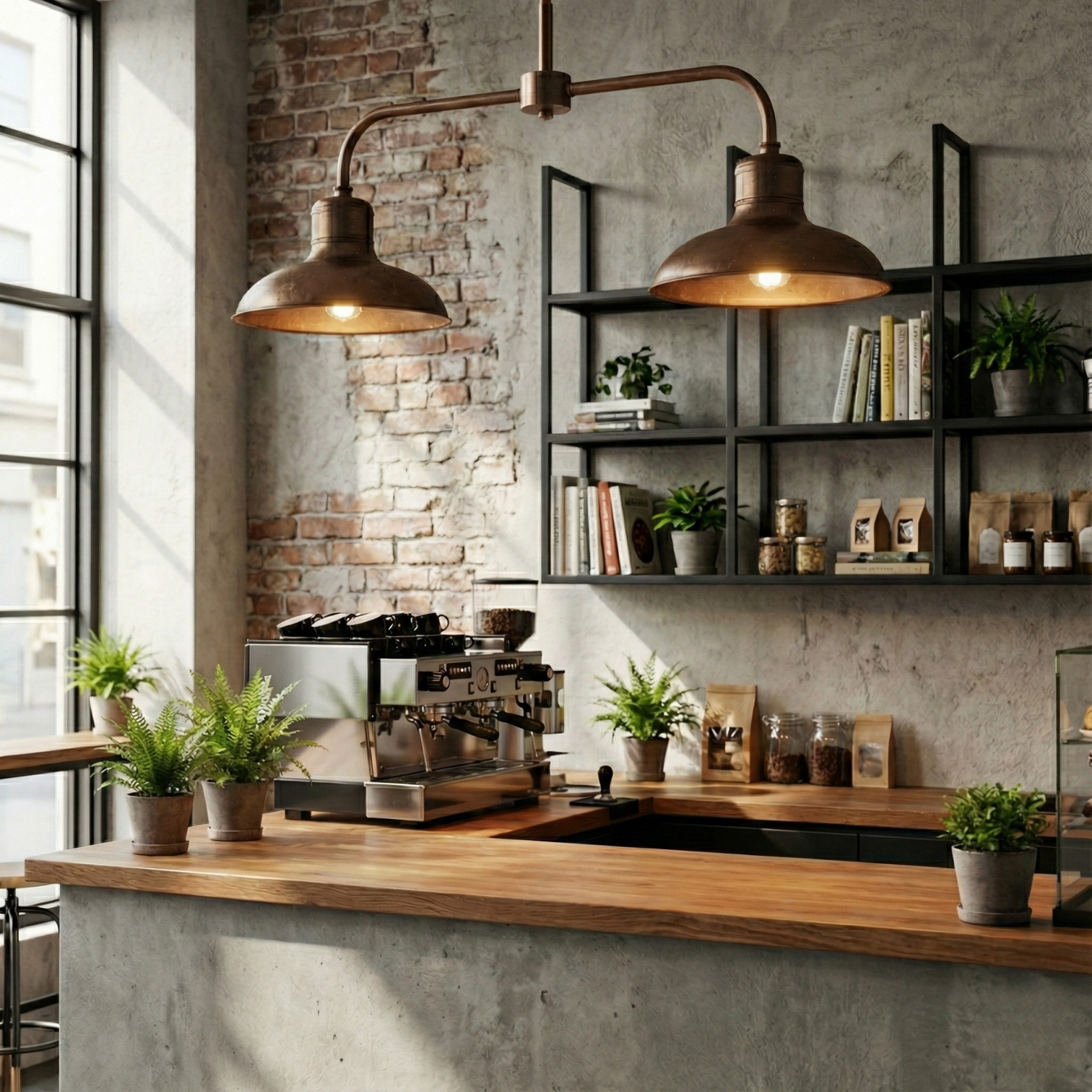 Florence Aged Solid Copper Italian Industrial Style Antique Pendant Light - 7Pandas Australia