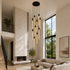 CHIARA Modern LED Chandelier Pendant Light Dimmable Dinning Room Staircase