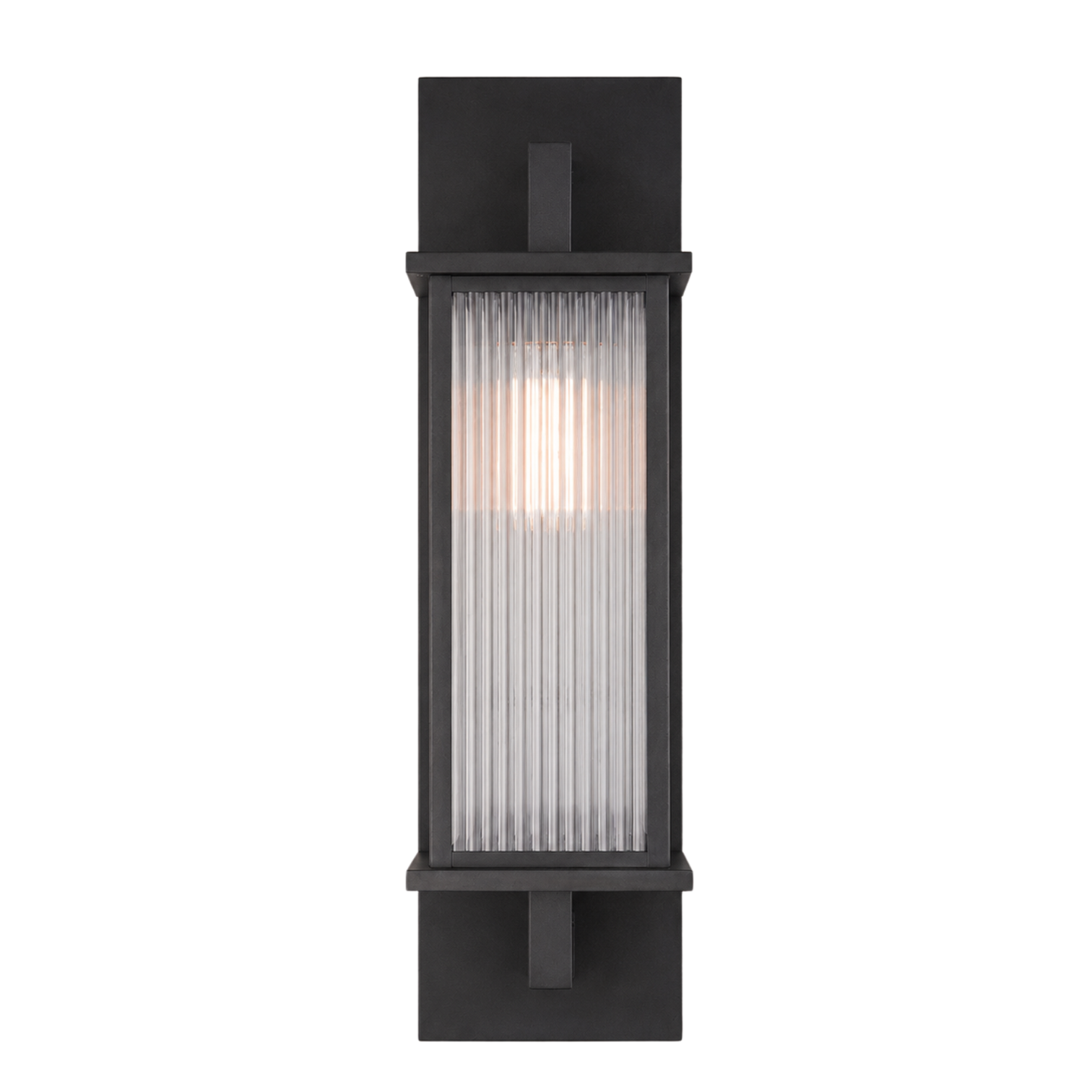 ECOSA Large Luxury Exterior Wall Light Weather Proof Matt Black with LED Light IP44 - 7Pandas Australia