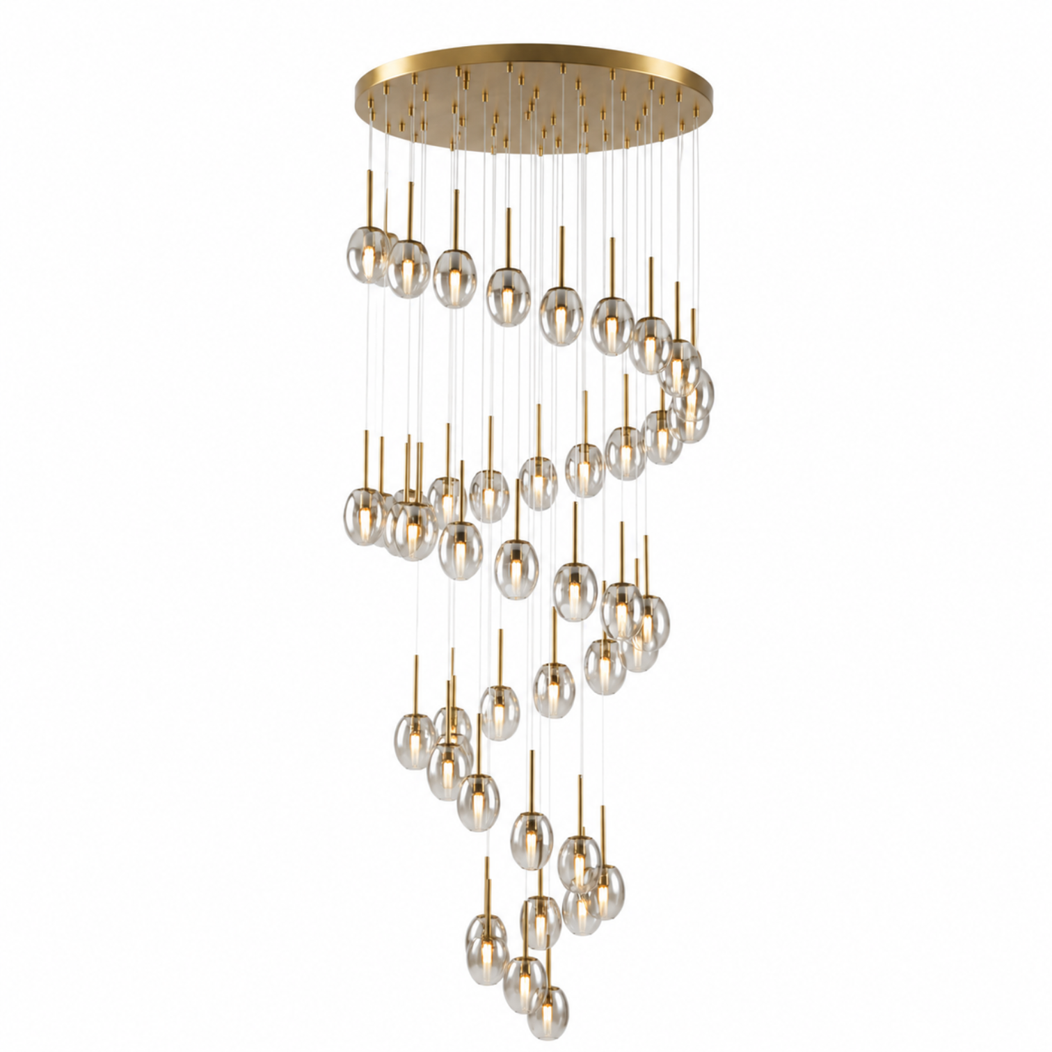 HERA LED Staircase Pendant Chandelier Lights Multi-Light Glass Fixture Dimmable - 7Pandas Australia