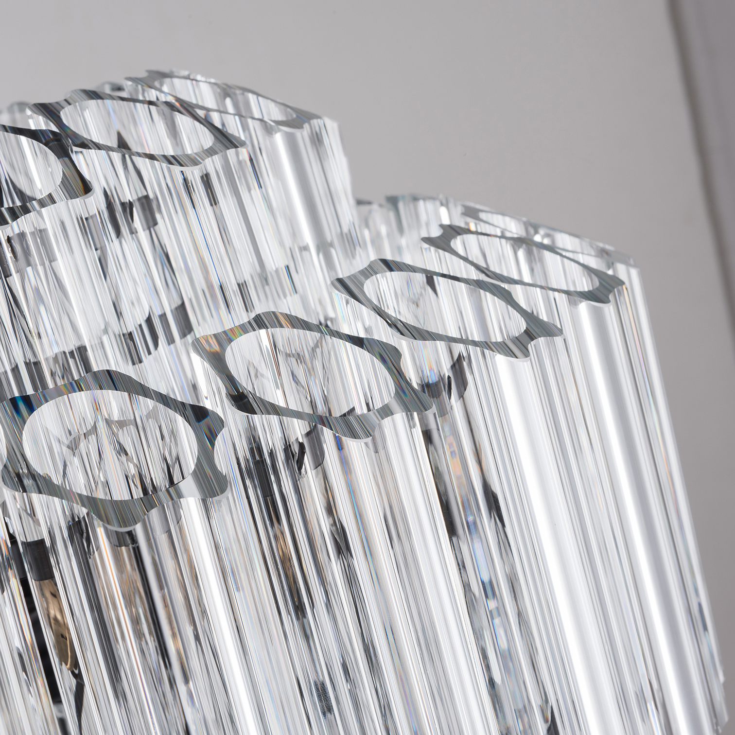 MOLLY Designer Glass Contemporary Crystal Chandelier With Clear Rod Light - 7Pandas Australia