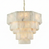 ASHLY Alabaster Modern Luxury Style Chandeliers Living Room Aged Brass E14 Base