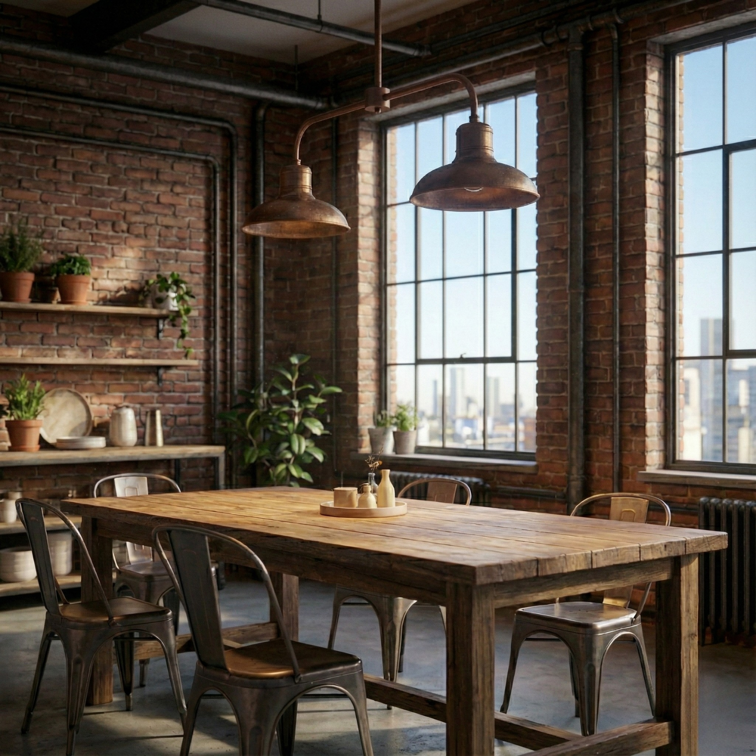 Florence Aged Solid Copper Italian Industrial Style Antique Pendant Light - 7Pandas Australia