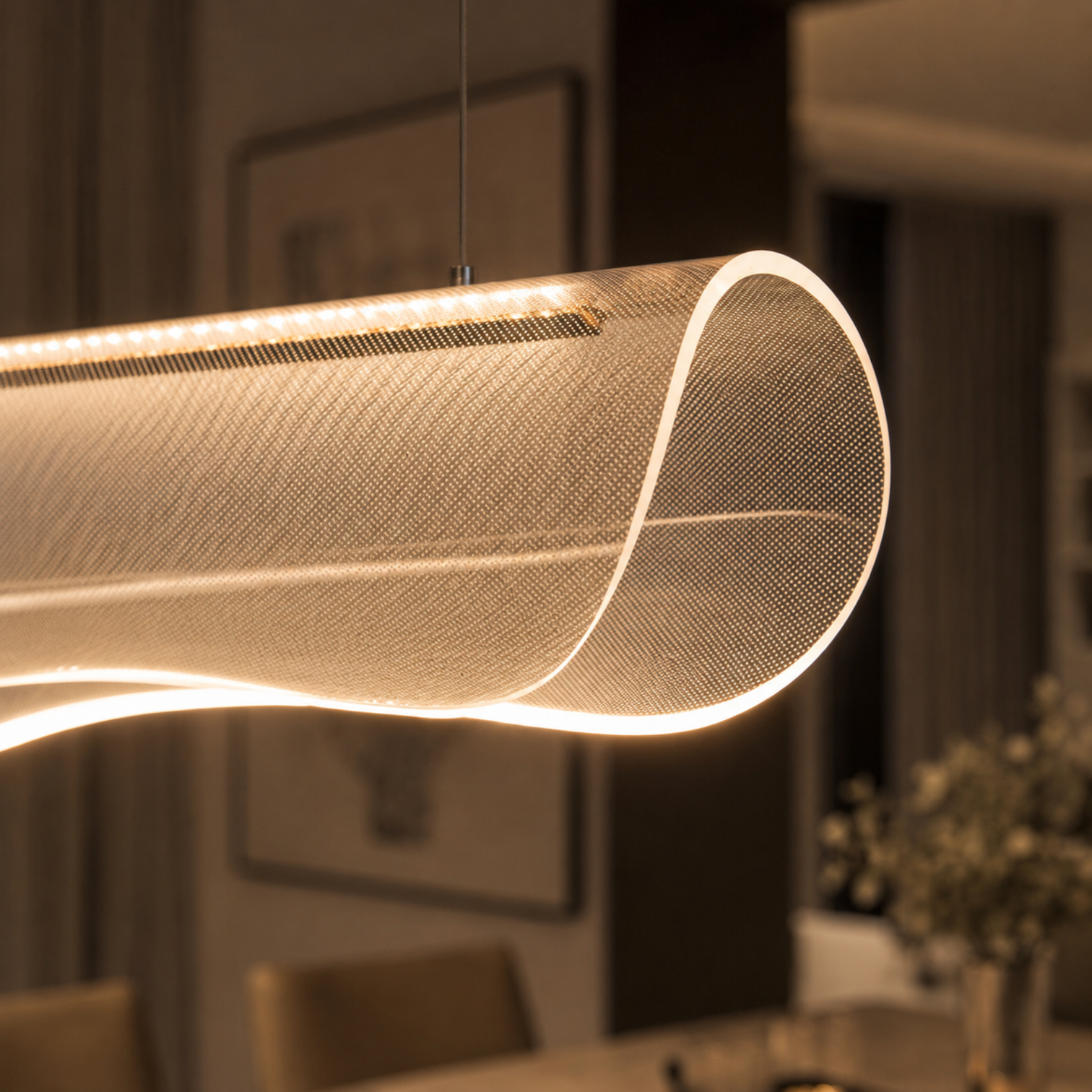 VANILA Modern 1200mm LED Linear Pendant Light Matte 3CCT Dimmable - 7Pandas Australia