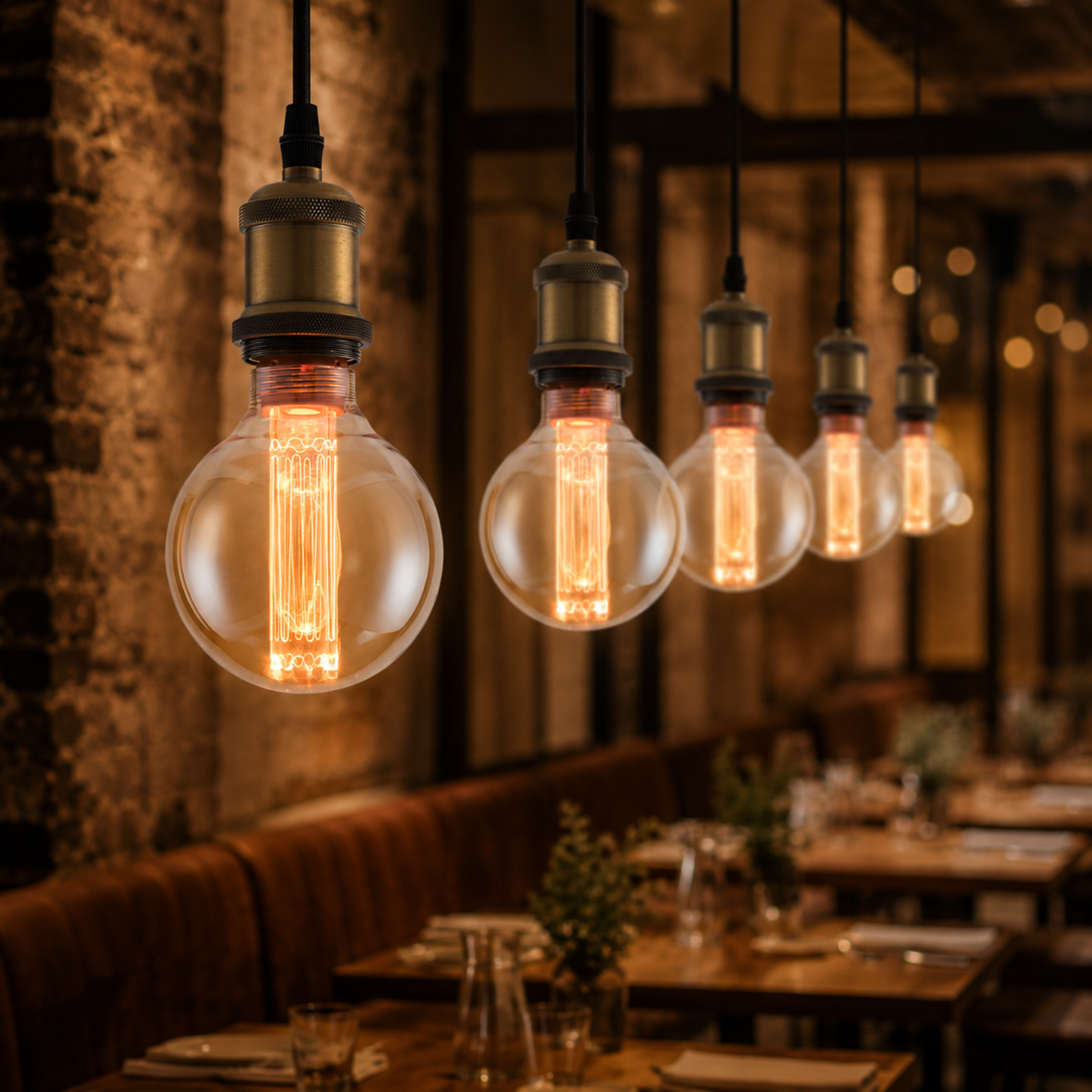 4PACK LED Vintage Style Filament G95 Globe 2.5W Dimmable Industrial Store - 7Pandas Australia