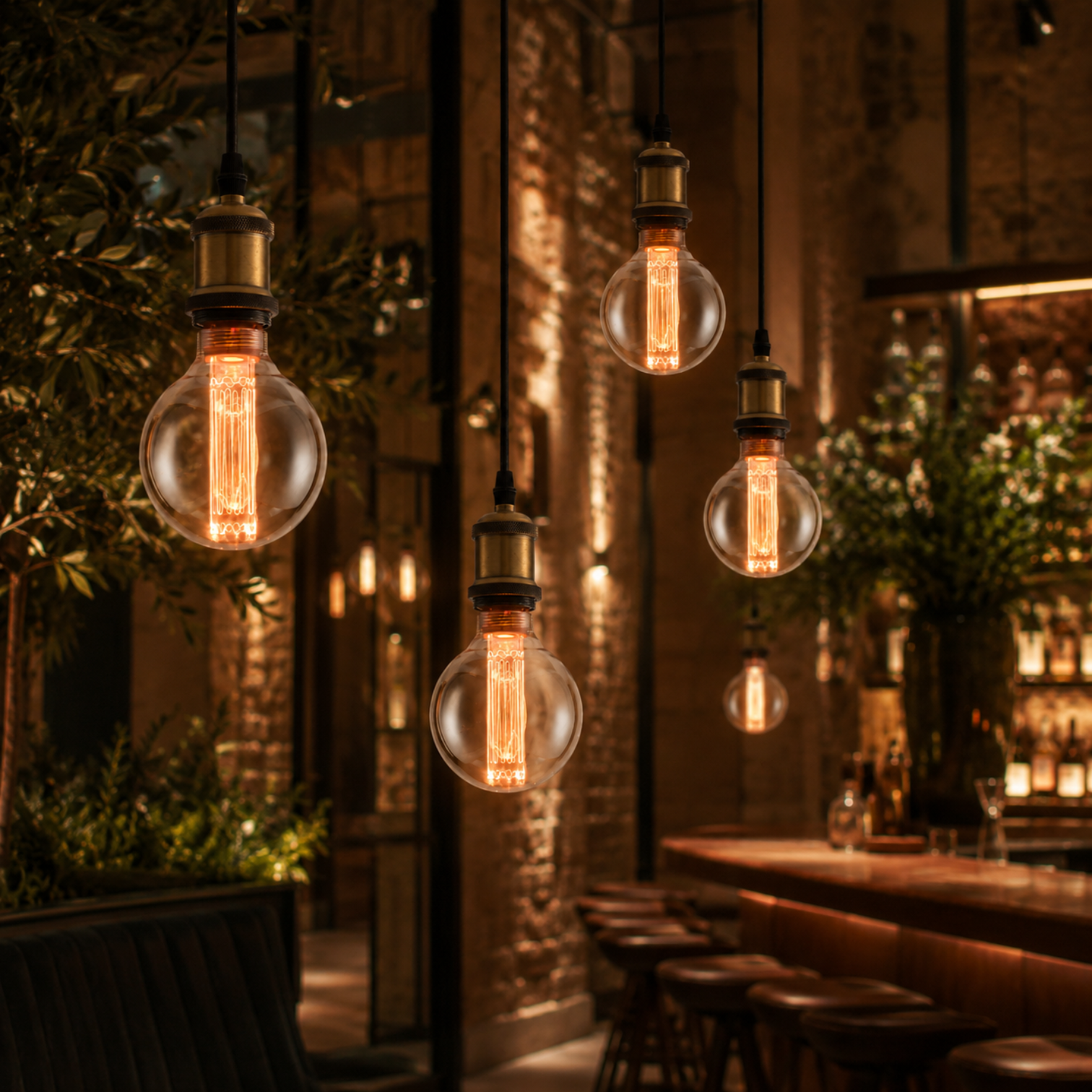 4PACK LED Vintage Style Filament G95 Globe 2.5W Dimmable Industrial Store - 7Pandas Australia