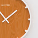 WAKI Quatz Wall Clock 14 Inch 350mm Black White MDF Frame Wood Finish Wood Finger - 7Pandas Australia