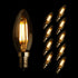 LED Filament Bulb Candelabra Shape Clear Shade 3W E14 10PACK