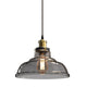 FORTUNE 1-Light Retro Glass Pendant Light Smoke E27 - 7Pandas Australia