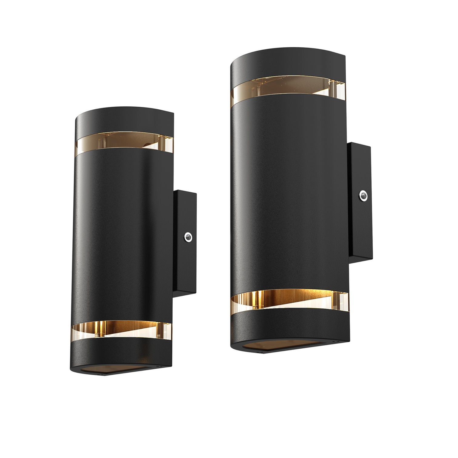 Dorman Graphite Exterior Up & Down Wall Light Curve GU10 IP44 - 7Pandas Australia