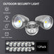 LED 2-Lights Outdoor Security Light Matt Black 2x15W 2100LM IP56 - 7Pandas Australia