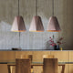 Industrial Style Concrete Pendant Light Dia 20cm Sand Black  E27 Lamp Base - 7Pandas Australia