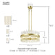 CARLO Modern Crystal Chandelier Aged Brass G9 Lamp base - 7Pandas Australia