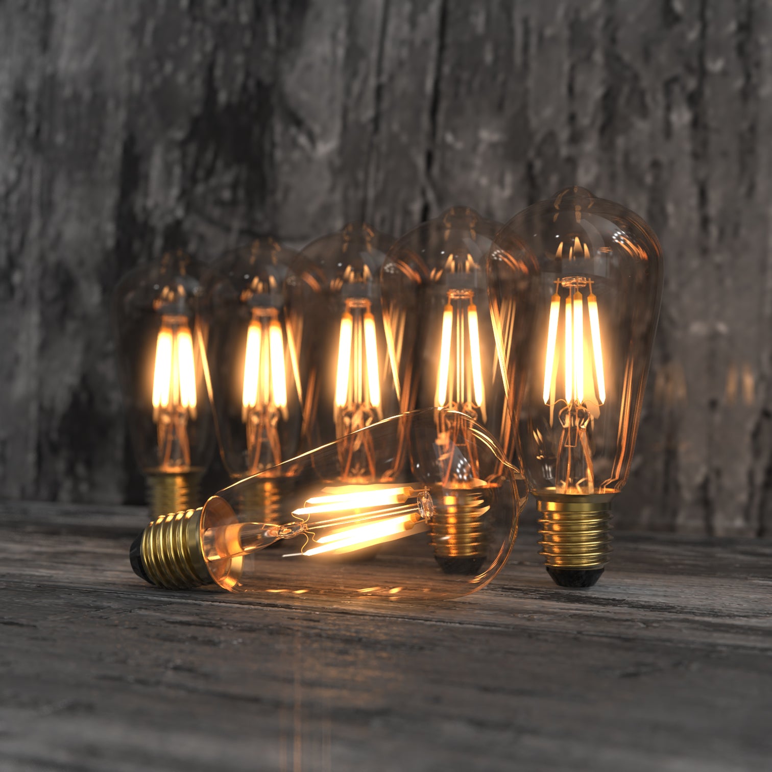 10PACK LED Bulb Pear Shape dimmable ST64 4W 2700k Warmwhite E27 - 7Pandas Australia