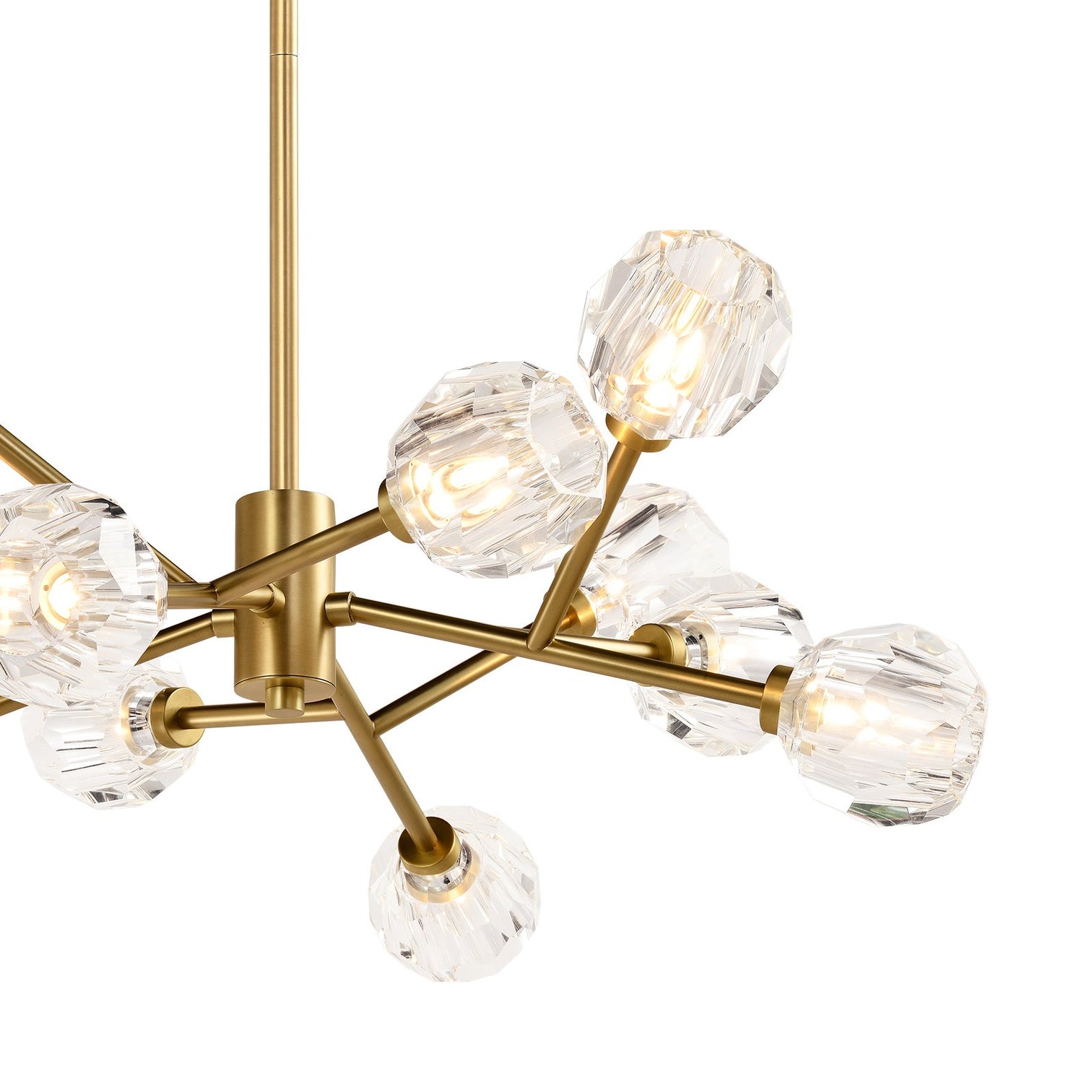 TULIM 12-Light Crystal Chandelier Aged Brass G9 - 7Pandas Australia