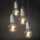 Ruby Industrial Concrete Vintage Style Pendant Light Ceiling Lamp Cable Cafe Loft Bar Grey - 7Pandas Australia