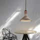 Industrial Concrete and Pendant Light Dia 25cm Sand Black with E27 Lamp Base - 7Pandas Australia