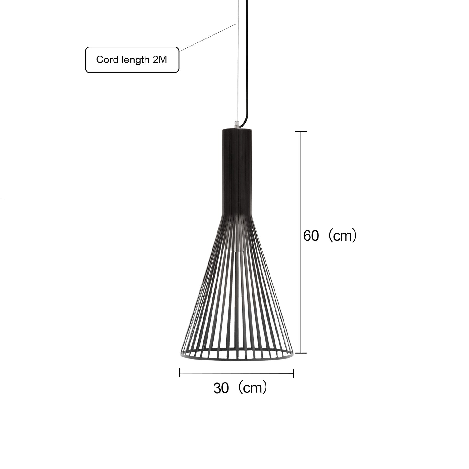 RALLE Vintage Style Cage Pendant Light Matt Black with E27 Lamp Base - 7Pandas Australia