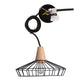 CLARINDA Cage Pendant Light 40cm dia Vintage Nordic Stylel E27 Black - 7Pandas Australia