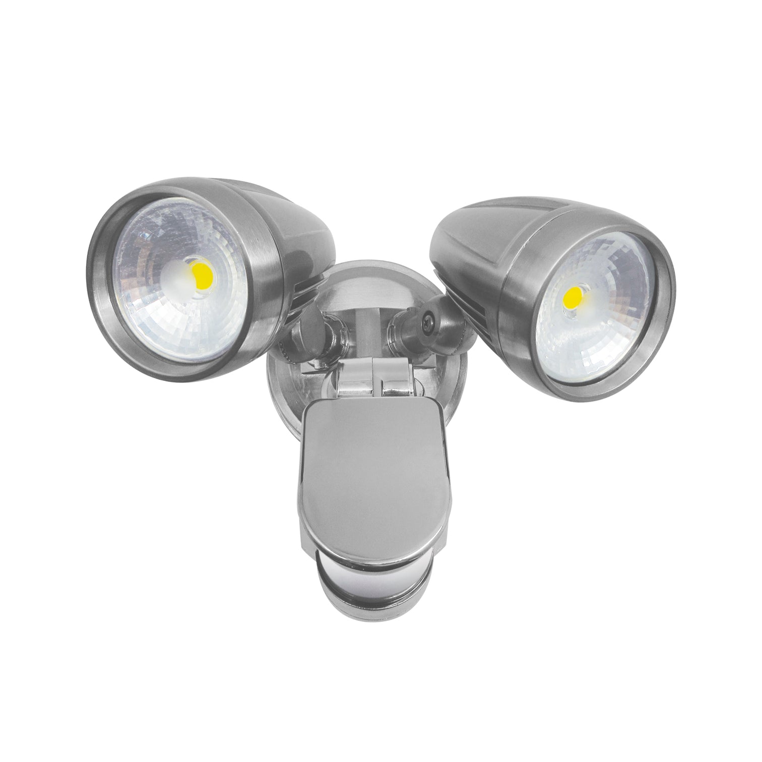 2X15W 5000k LED Outdoor Security Light with Motion Sensor Garage Spotlight Light Matt Black IP56 - 7Pandas Australia