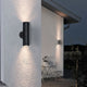 PILLAR Up & Down Aluminium Exterior Wall Light 2XGU10 IP65 GU10 - 7Pandas Australia