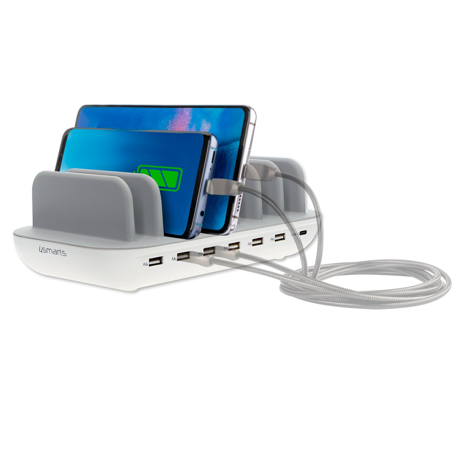 Charging Station Office 7 devices USB Ports Charger 60W White - 7Pandas Australia
