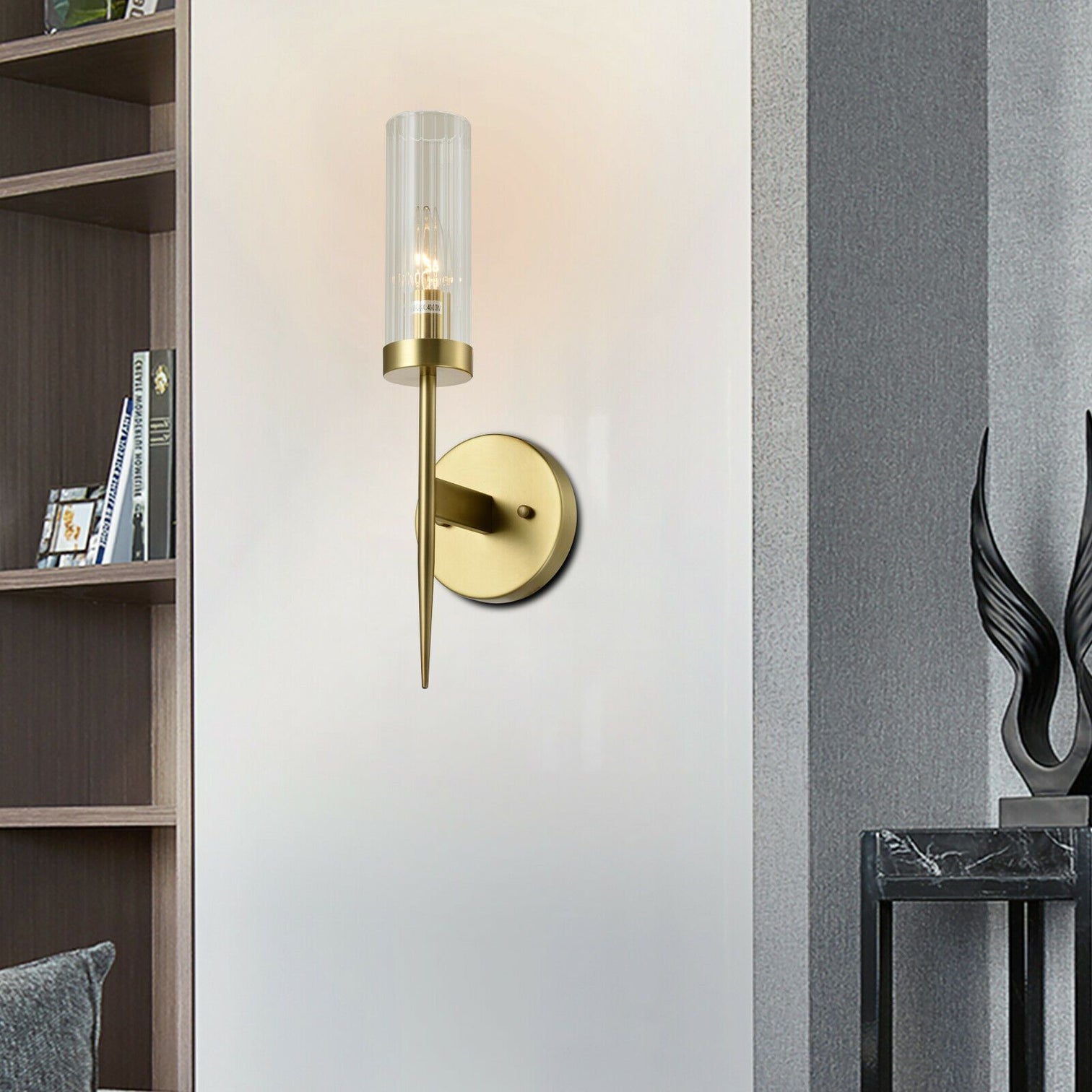 SEATTLE Interior Modern Design Wall Light Aged Brass E14 - 7Pandas Australia