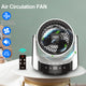 High-quality quiet, with led touch screen control Air Circulation Fan - White - 7Pandas Australia